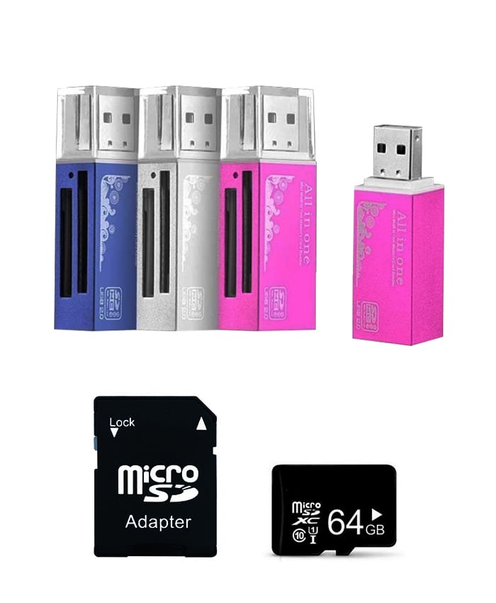 64GB USB Thumb Drive With Removable Micro SD Card