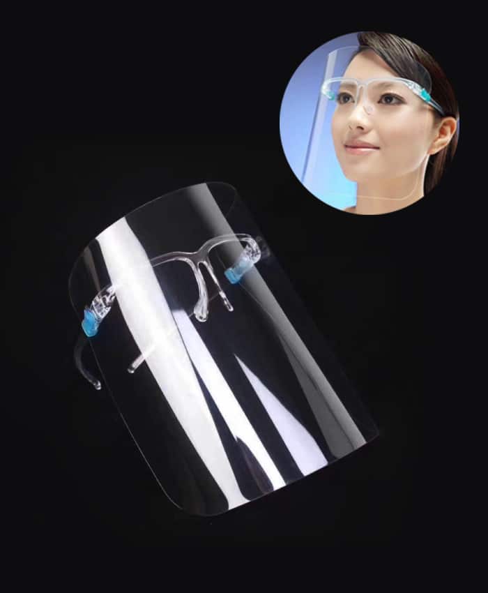 Anti-Spray Protective Face Shield with Frame