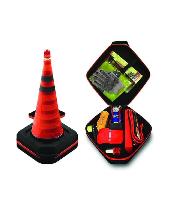 TRAFFIC CONE WITH SECURITY SAFETY KIT