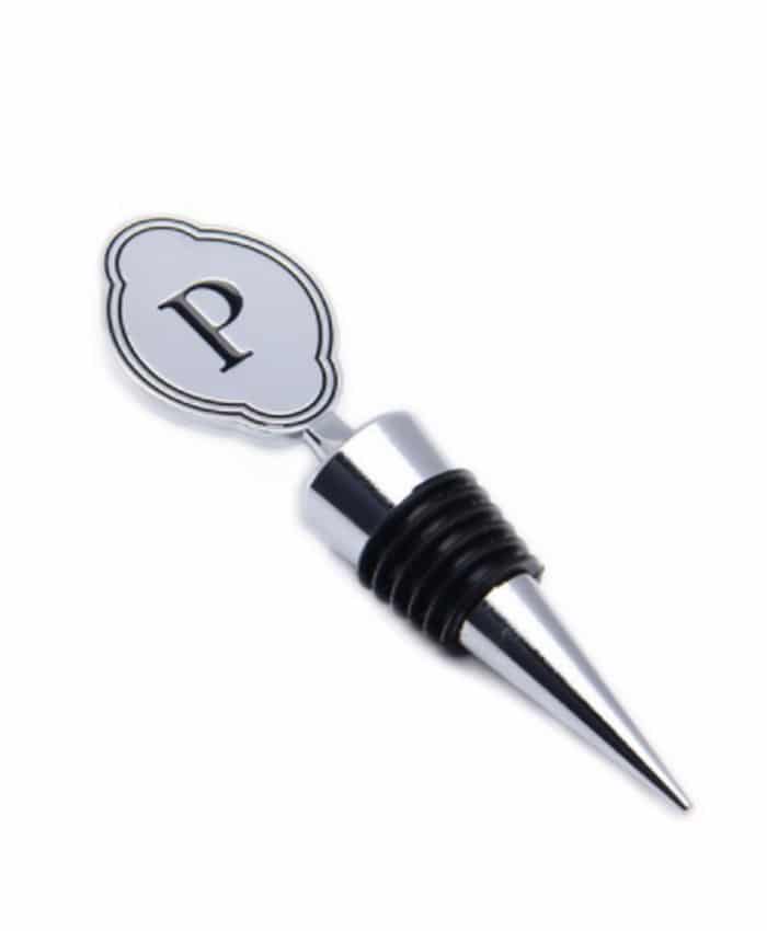 MONOGRAM ALPHABET WINE BOTTLE STOPPER