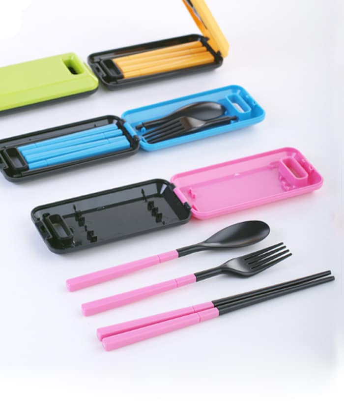 3 in 1 FOLDABLE PLASTIC CUTLERY SET