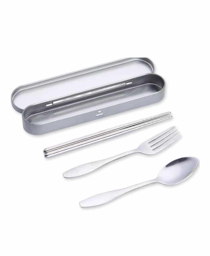 3 IN 1 STAINLESS STEEL CUTLERY SET WITH BOX