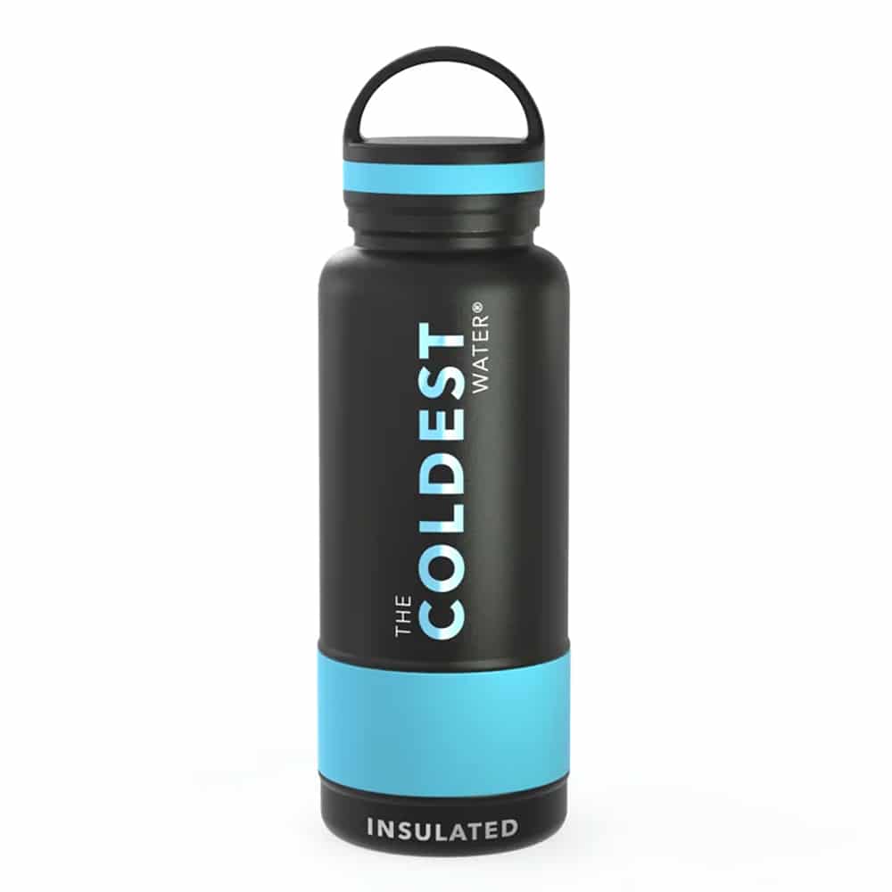 The Coldest 32 Oz Thermal Bottle - Loop Lid (Matte Black)