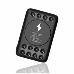 Slim Wireless Suction Power Bank Charger