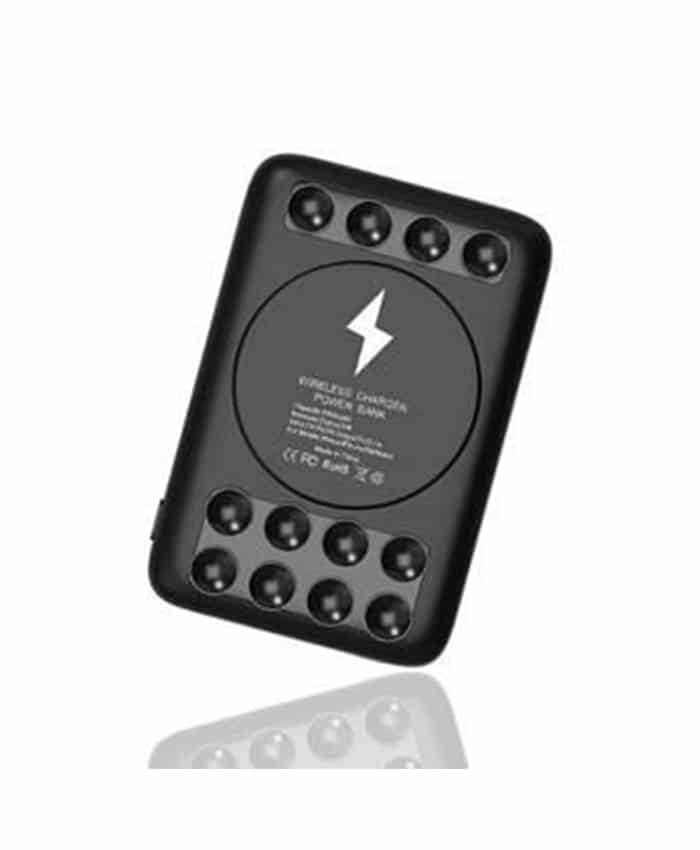 Slim Wireless Suction Power Bank Charger