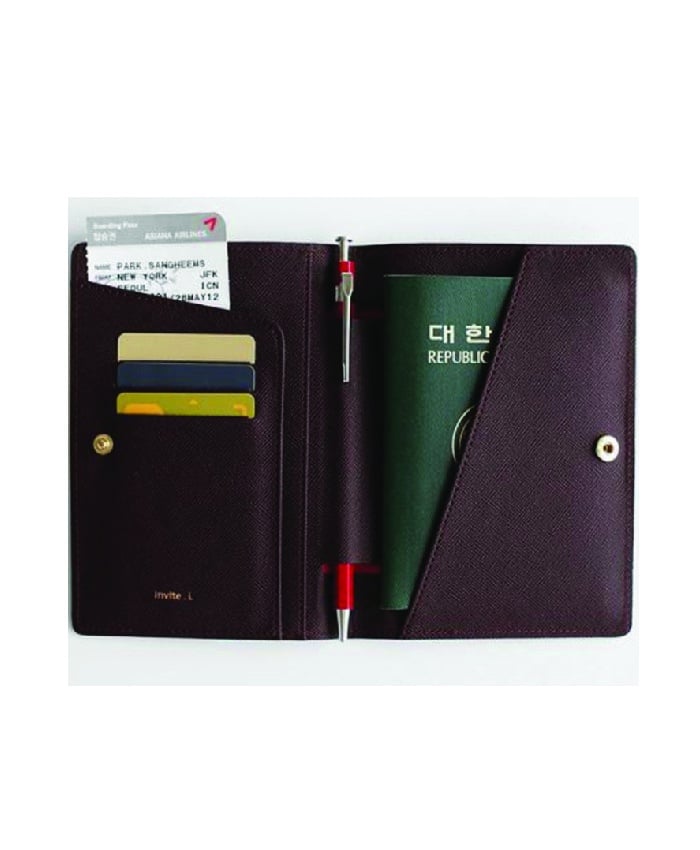 RFID LEATHER CREDIT CARD PASSPORT WALLET