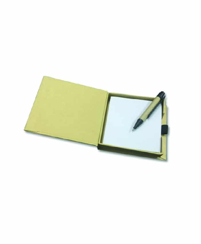 ECO RECYCLED BOX WITH MEMO PAD & PEN