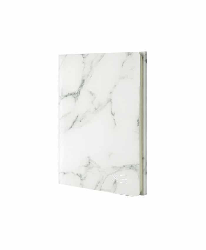 MARBLE PRINT A5 PU LEATHER NOTEBOOK