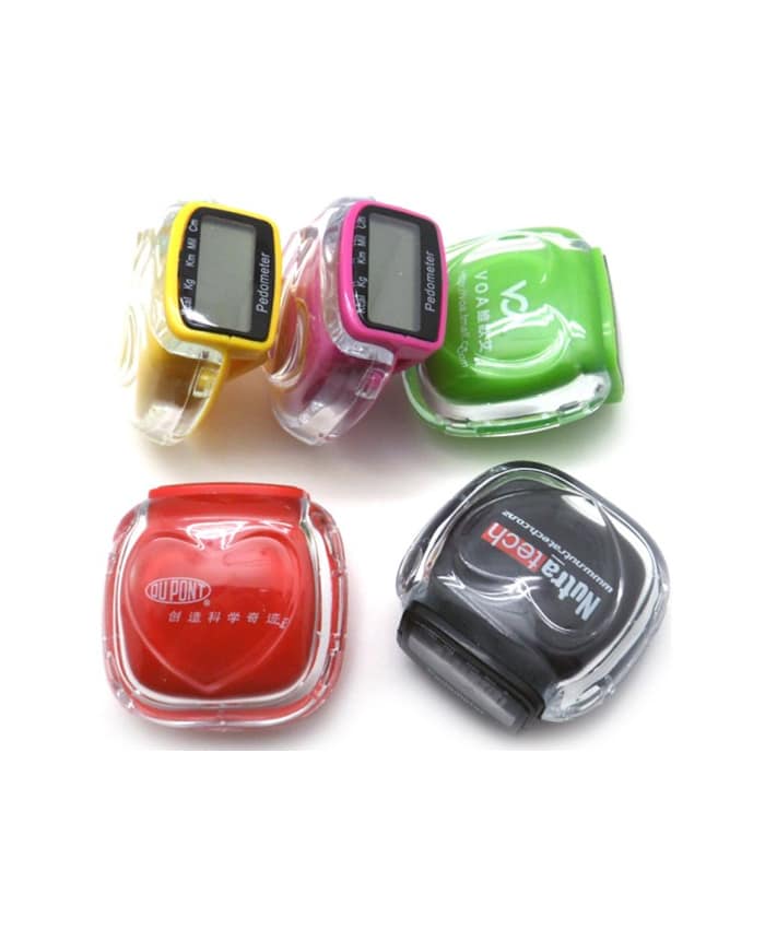 ACRYLIC TIME & STOPWATCH PEDOMETER