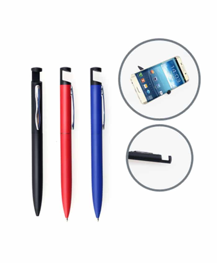ALUMINIUM BALL PEN WITH PHONE HOLDER