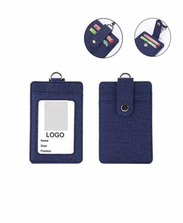 PU LEATHER CARD HOLDER WITH LANYARD