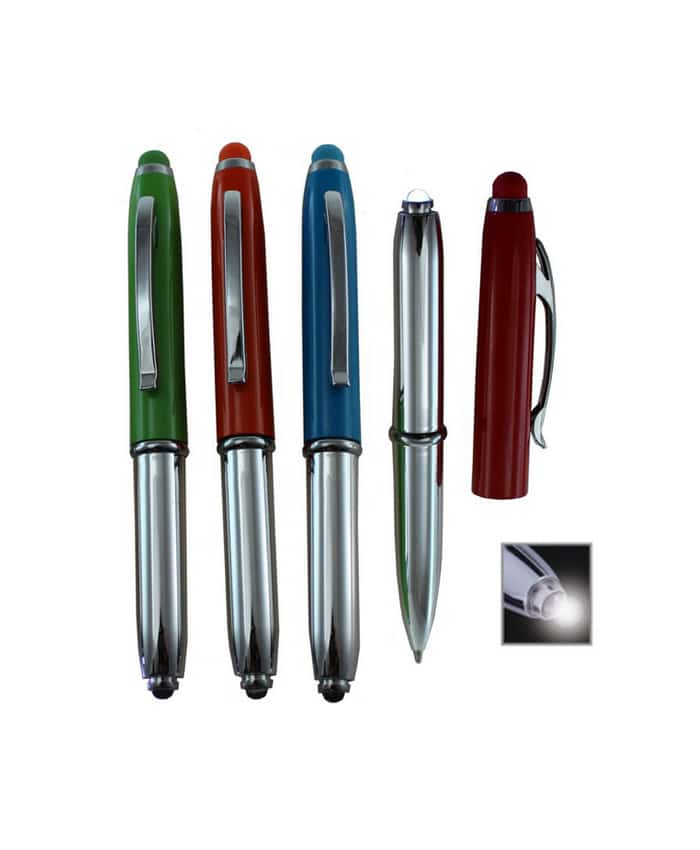 BALL PEN WITH I-STYLUS & LED LIGHT