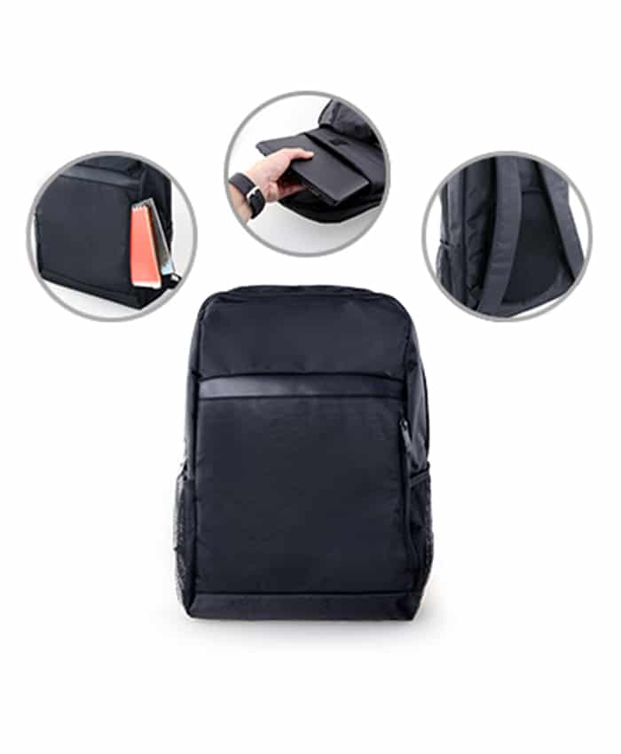BLACK LAPTOP HAVERSACK
