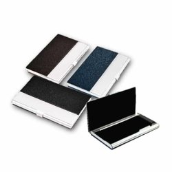 PU LEATHER AND METAL CARD HOLDER