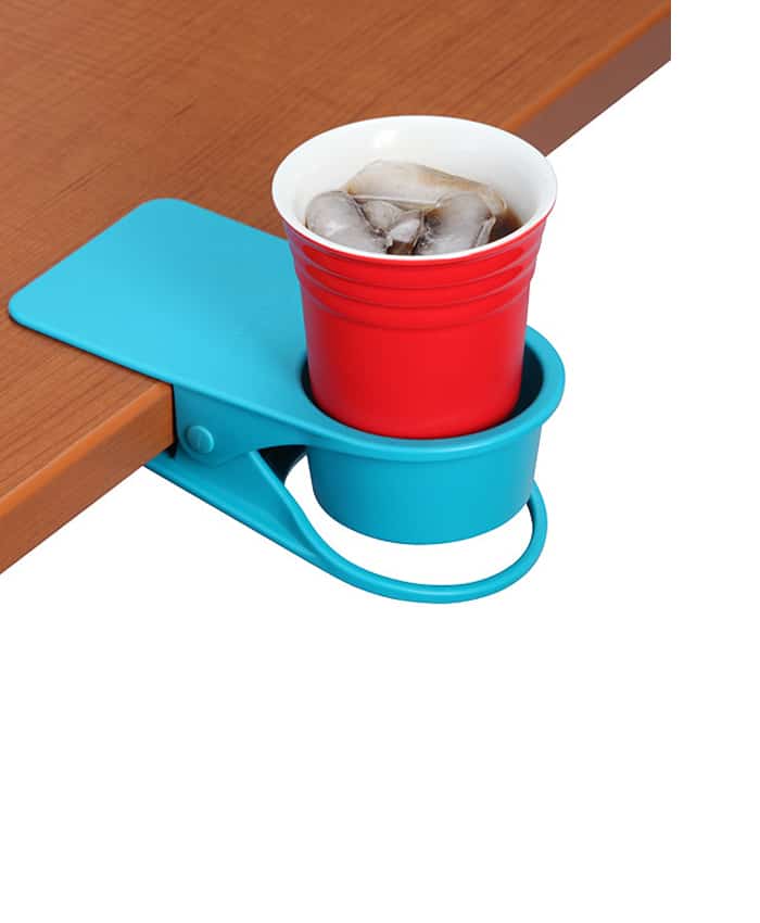 CLIP ON TABLE FUNCTIONAL CUP HOLDER