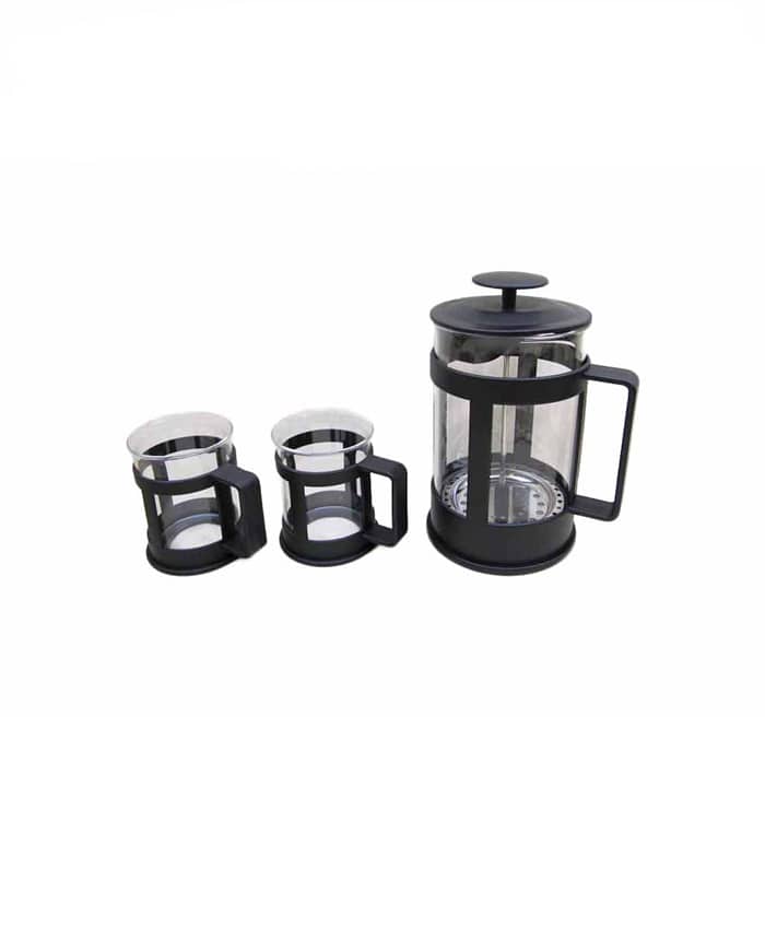 COFFEE & TEA PLUNGER WITH 2 CUPS