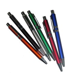 DARK COLOUR BALL PEN WITH SILVER CLIP
