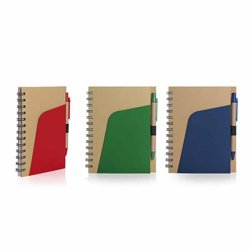 ECO NOTEBOOK WITH PEN AND POCKET