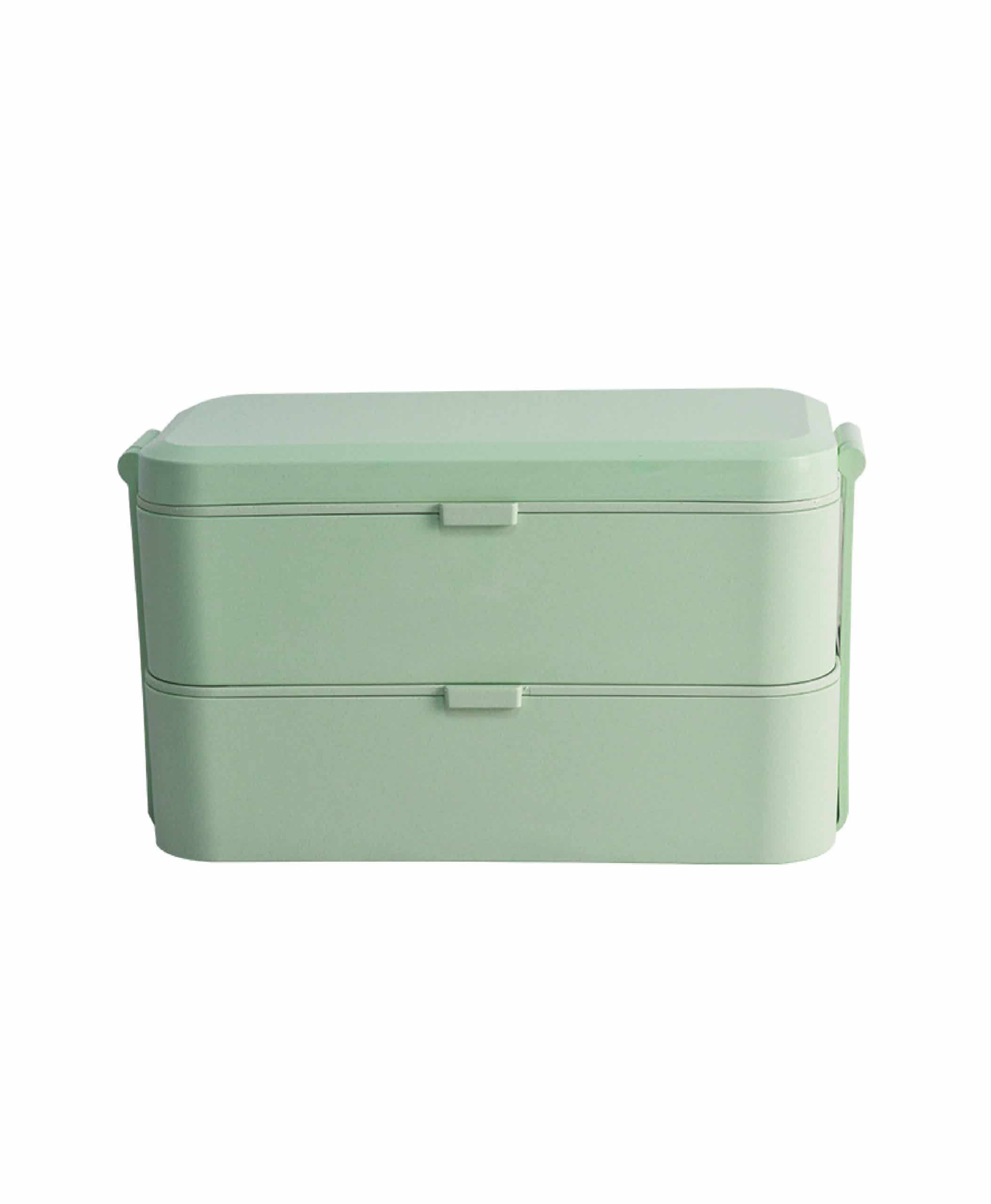 2 Tier Bamboo Fiber Lunch box