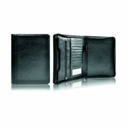 PU LEATHER A4 FOLDER WITH ZIPPER