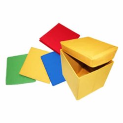 FOLDABLE STORAGE BOX WITH STOOL
