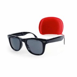 FOLDABLE SUNGLASS WITH RED CASING