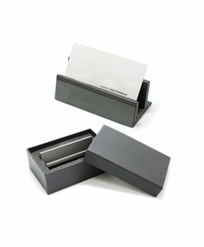 GUN METAL NAME CARD HOLDER