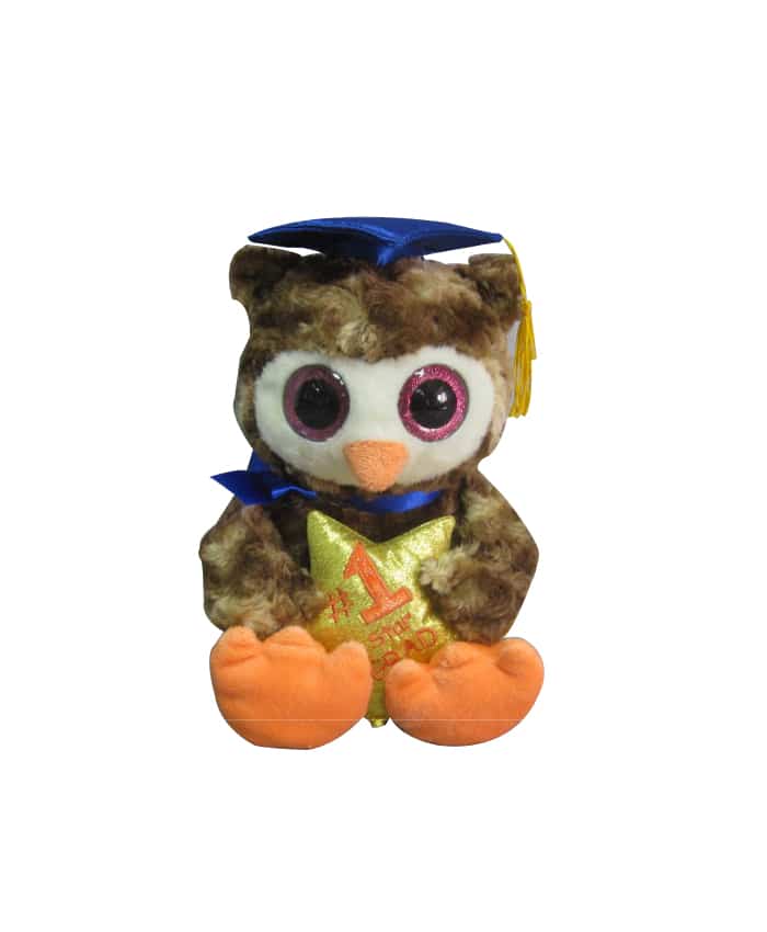PLUSH SOFT TOY GRADUATION OWL