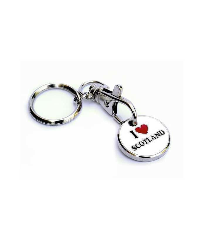 PORTABLE SHOPPING CART COIN KEYCHAIN