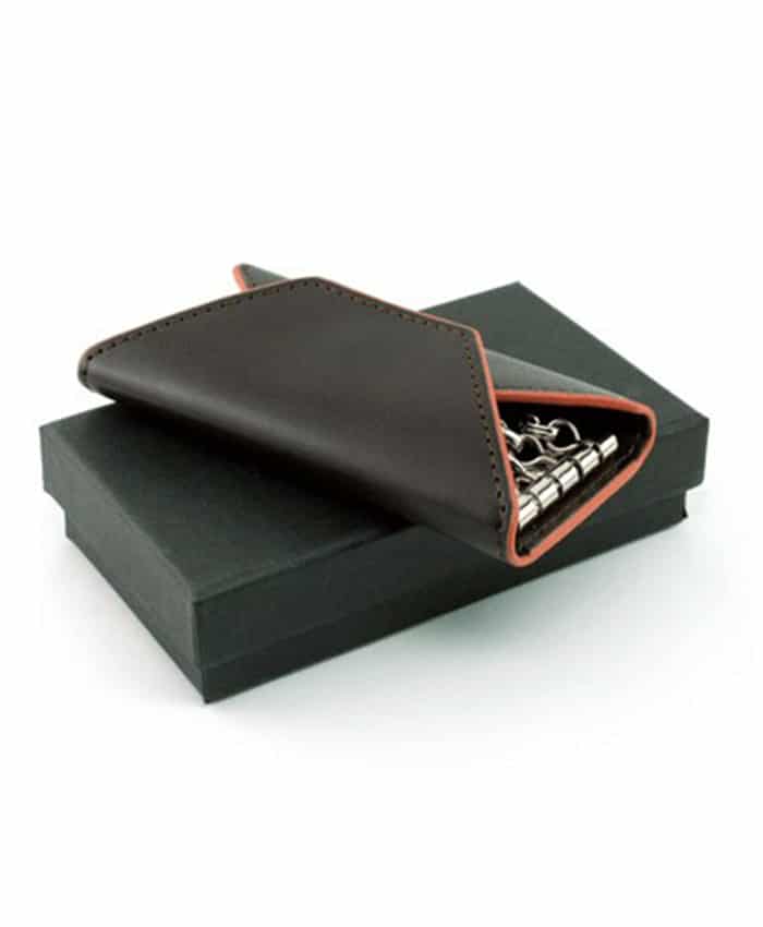 BROWN KEYPOUCH HOLDER