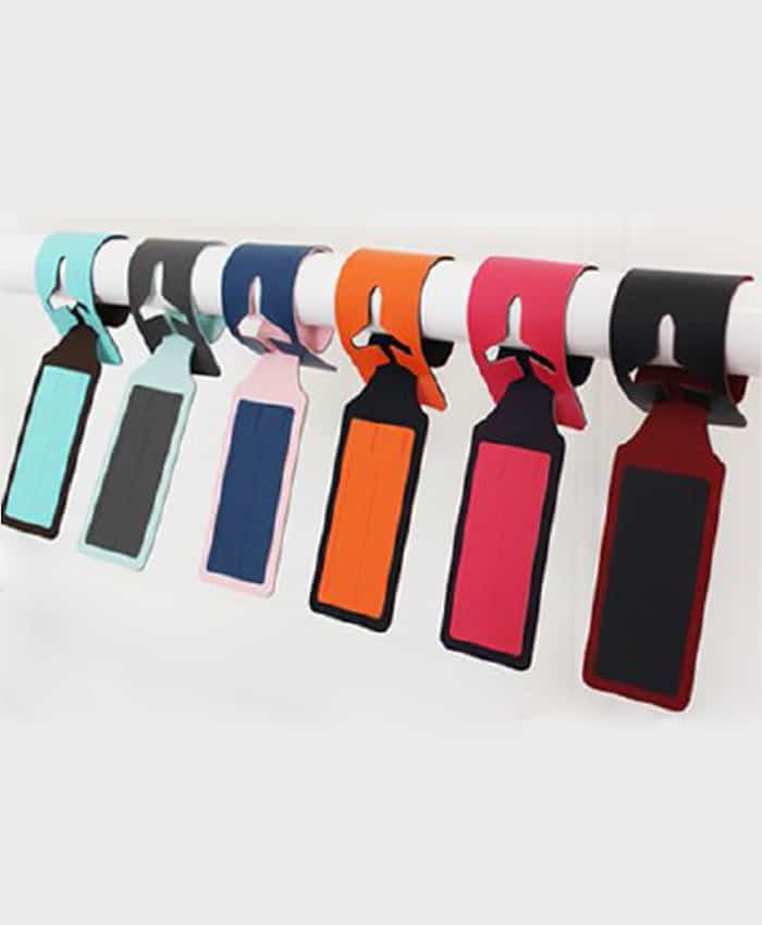 PU LEATHER AIRPLANE LUGGAGE TAG