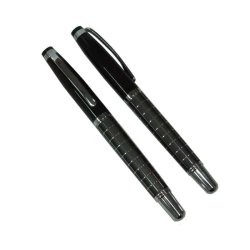 CHECKER DESIGN METAL ROLLER PEN