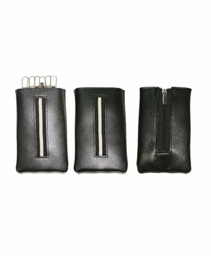 LEATHER KEY POUCH (BLACK)