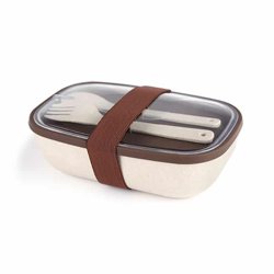 HUSK FIBER LUNCH BOX WITH CUTLERY SET