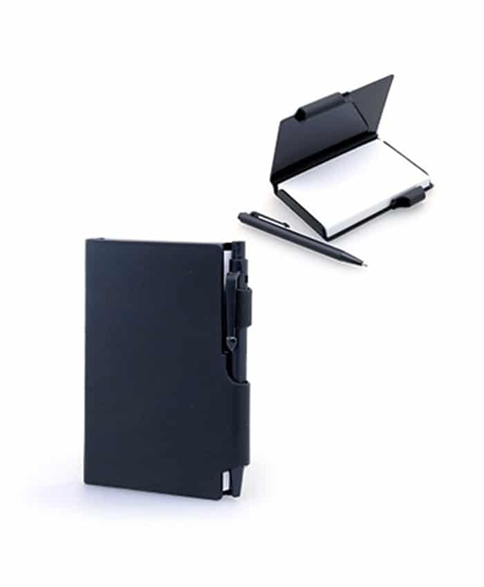 MINI HARD COVER NOTEPAD WITH PEN