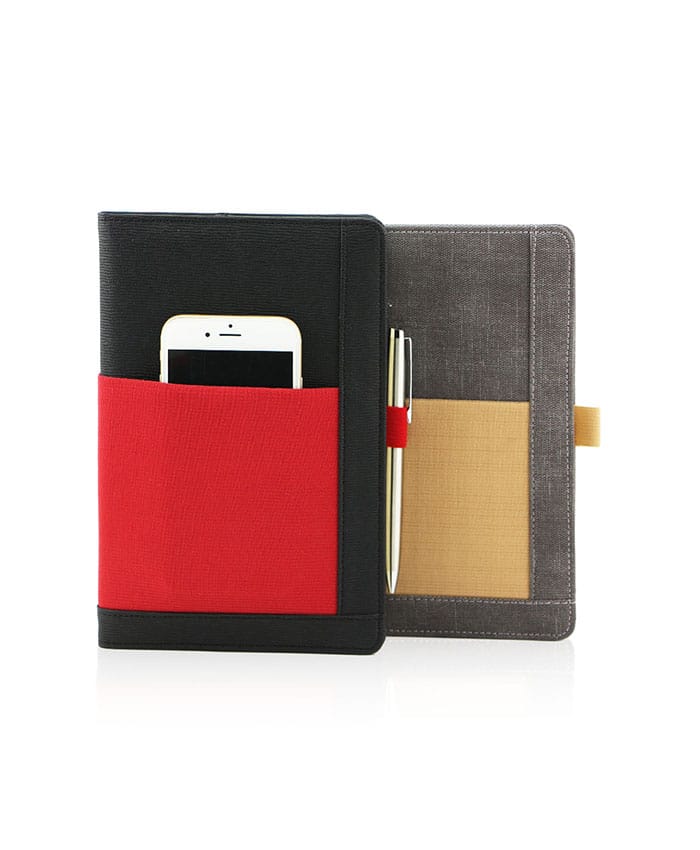 A5 Notebook with Elastic Band Pocket