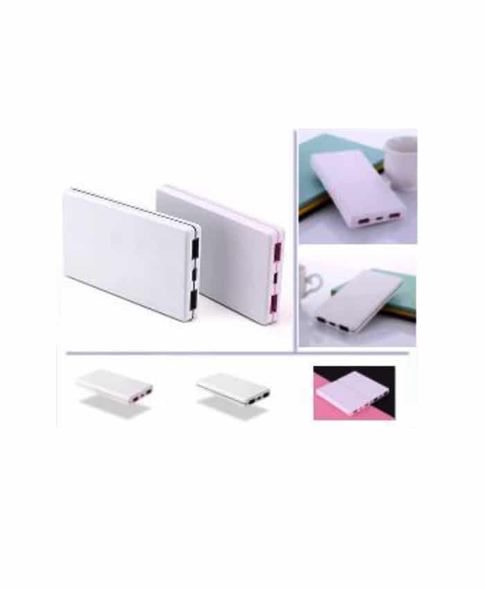 WHITE PLASTIC POWER BANK