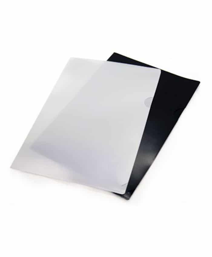 PVC PLASTIC L-SHAPE FOLDER