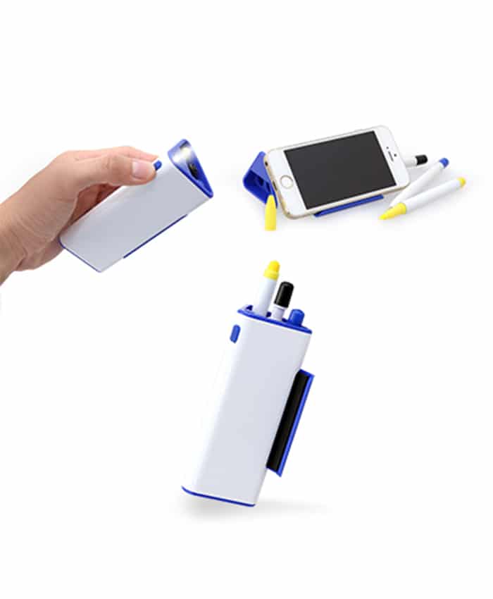 PEN SET WITH PHONE HOLDER AND TORCH LIGHT