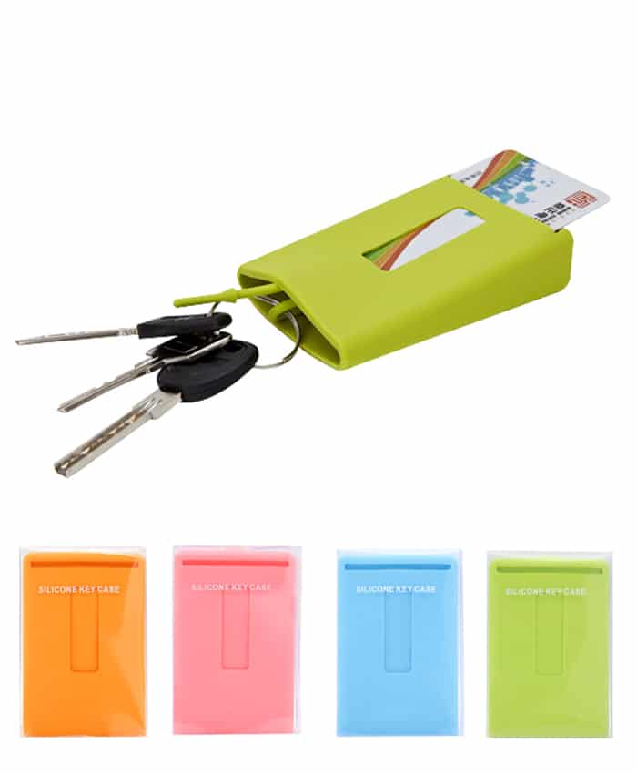 SILICONE KEY WALLET CARD HOLDER
