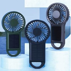 SOLAR POWERED RECHARGEABLE MINI FAN