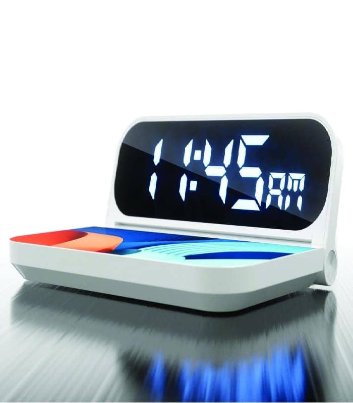 15W Wireless Charger With Clock Alarm