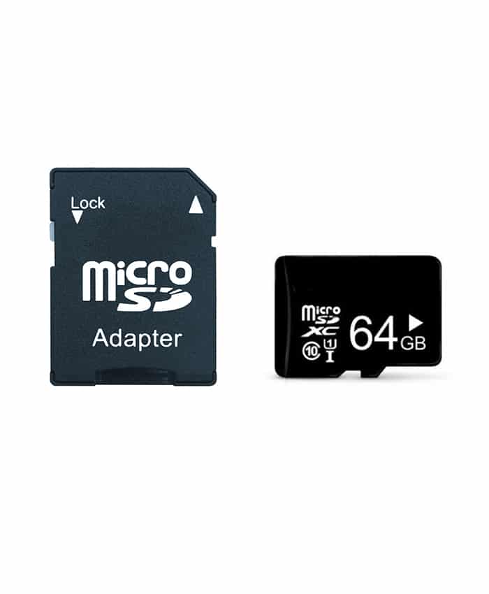 Class 10 64GB Micro SD Card with Adapter