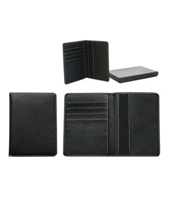 BLACK PASSPORT HOLDER