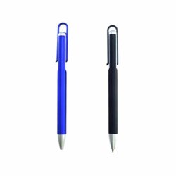 BLUE AND BLACK PLASTIC BALL PEN
