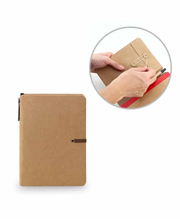 KRAFT NOTEBOOK WITH PEN