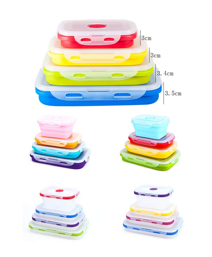 COLLAPSIBLE SILICONE LUNCH BOX