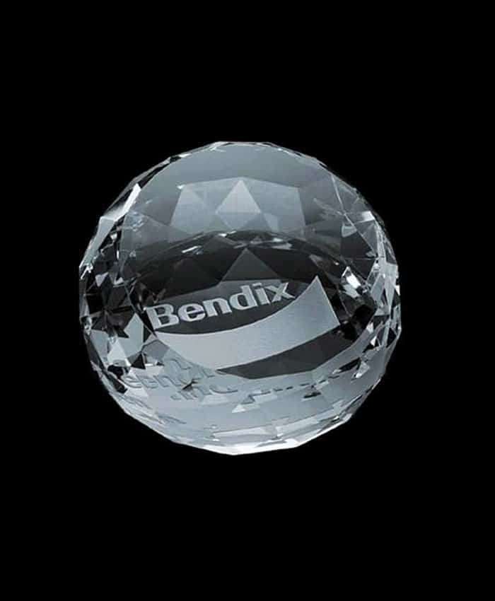 CRYSTAL PAPER WEIGHT