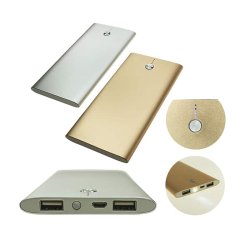 POWERBANK WITH 2 USB PORTS & FLASHLIGHT