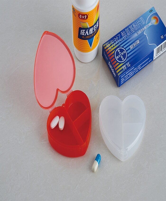 PILL BOX - Heart Shape - 3 Apartment